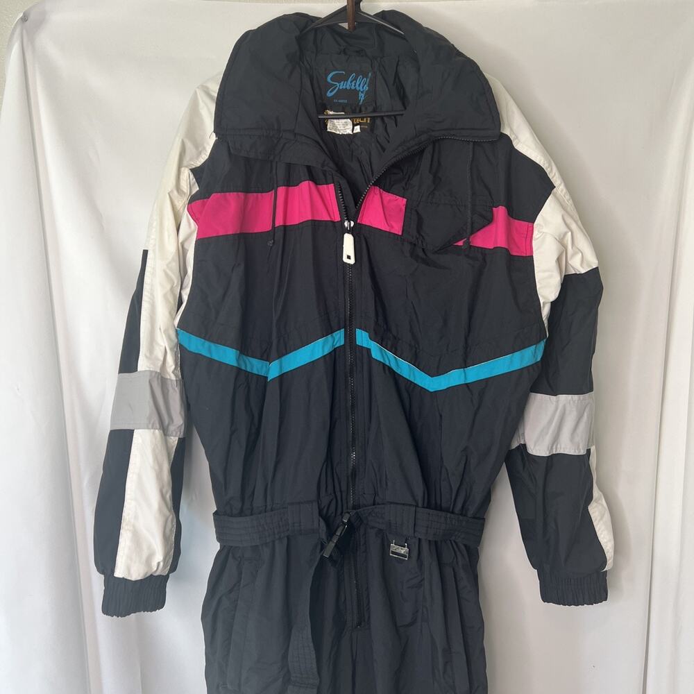 Vintage 1980s Full Body Ski Suit Size XL Subello Celtech